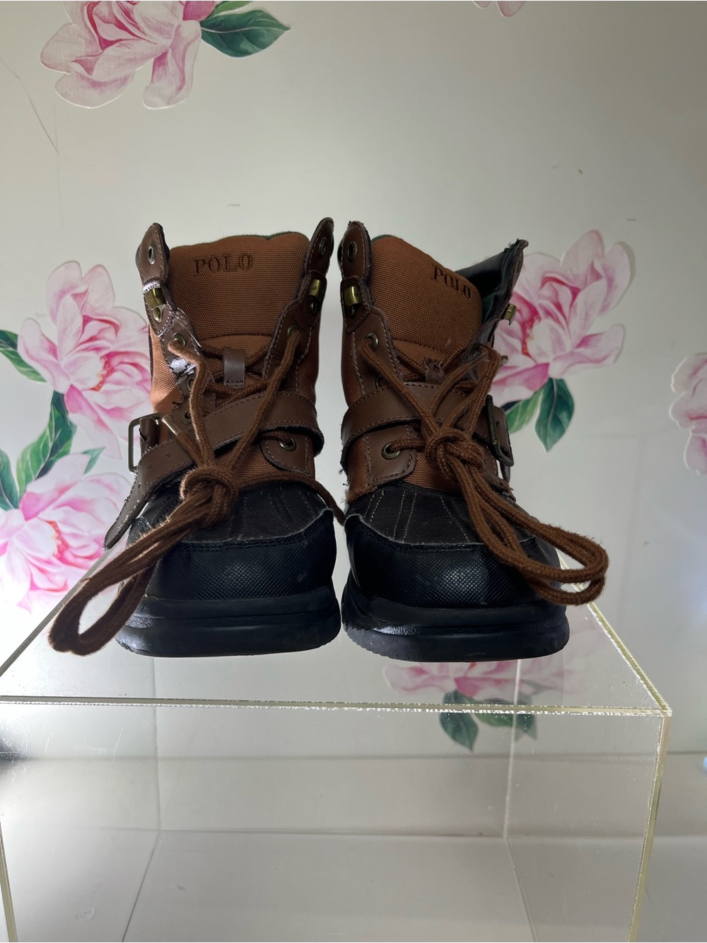 Polo by Ralph Lauren Brown and Black Kids' Boots